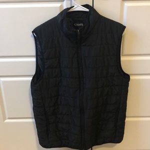 Chaps Size Medium Men’s Black Vest Jacket